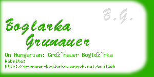 boglarka grunauer business card